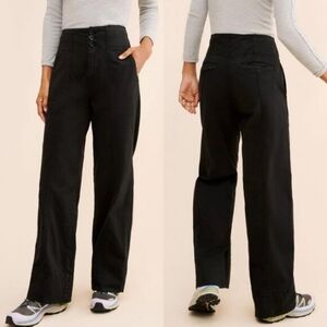 Anthropologie Pilcro The Seamed Flare Pants Black Size 31